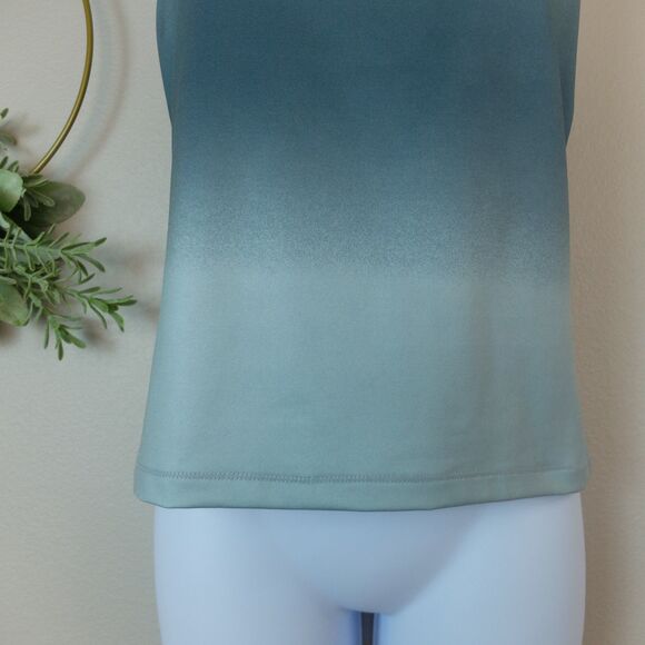 Danskin Green Ombre Racerback Tank Top Size Large - Picture 3 of 8